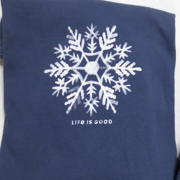 Life Is Good Women's Long Sleeve Tees - Navy and Blue - Picture 3 of 11